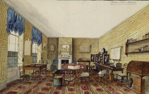 A sala da escola em Aynhoe de Lili Cartwright