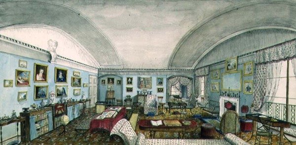 A Sala de Estar em Aynhoe de Lili Cartwright