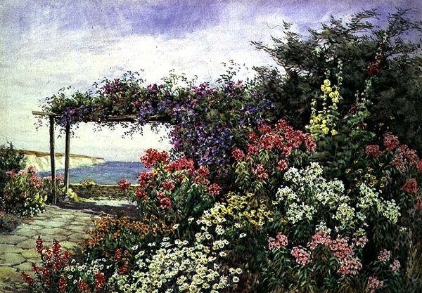 A fronteira de florescência, Sussex de Lilian Stannard
