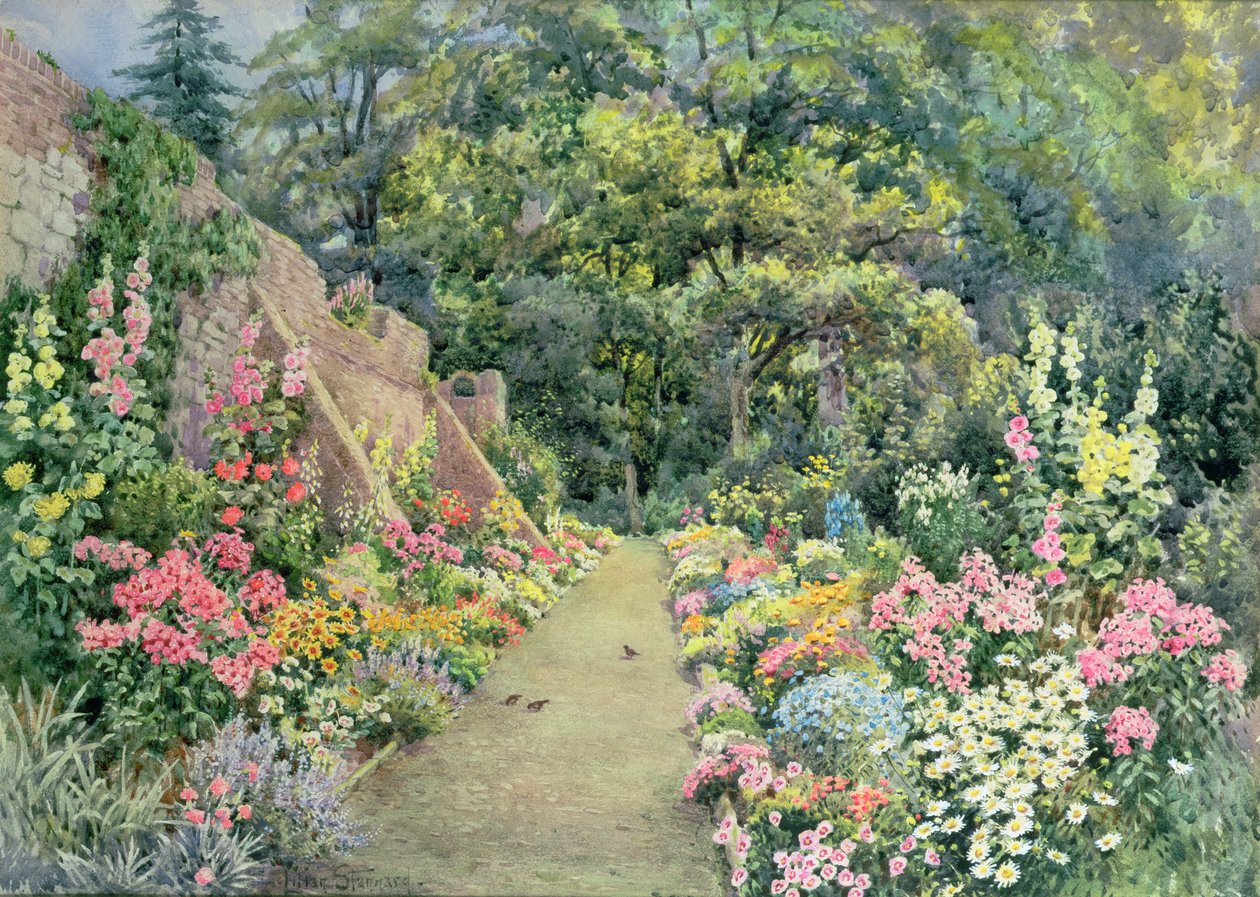 Uma fronteira herbácea de verão de Lilian Stannard