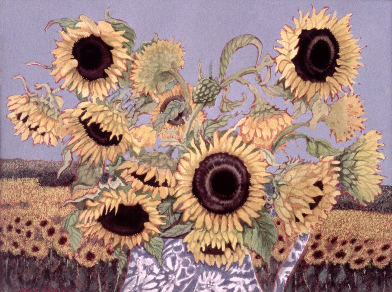 Rainha do Sol, 1995 (wc no papel) de Lillian Delevoryas