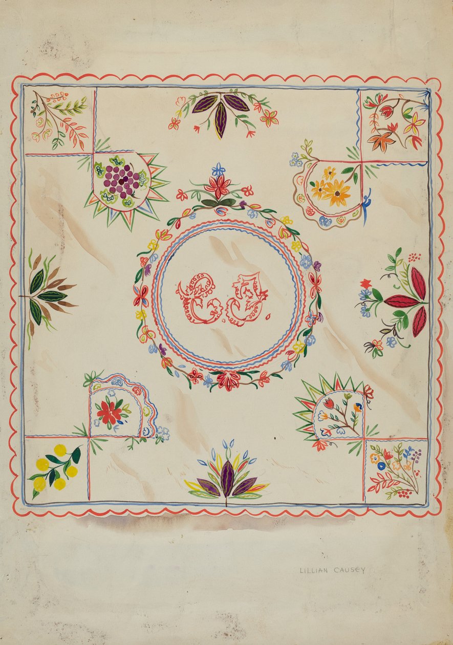 Cobertor, c. 1936. de Lillian Causey