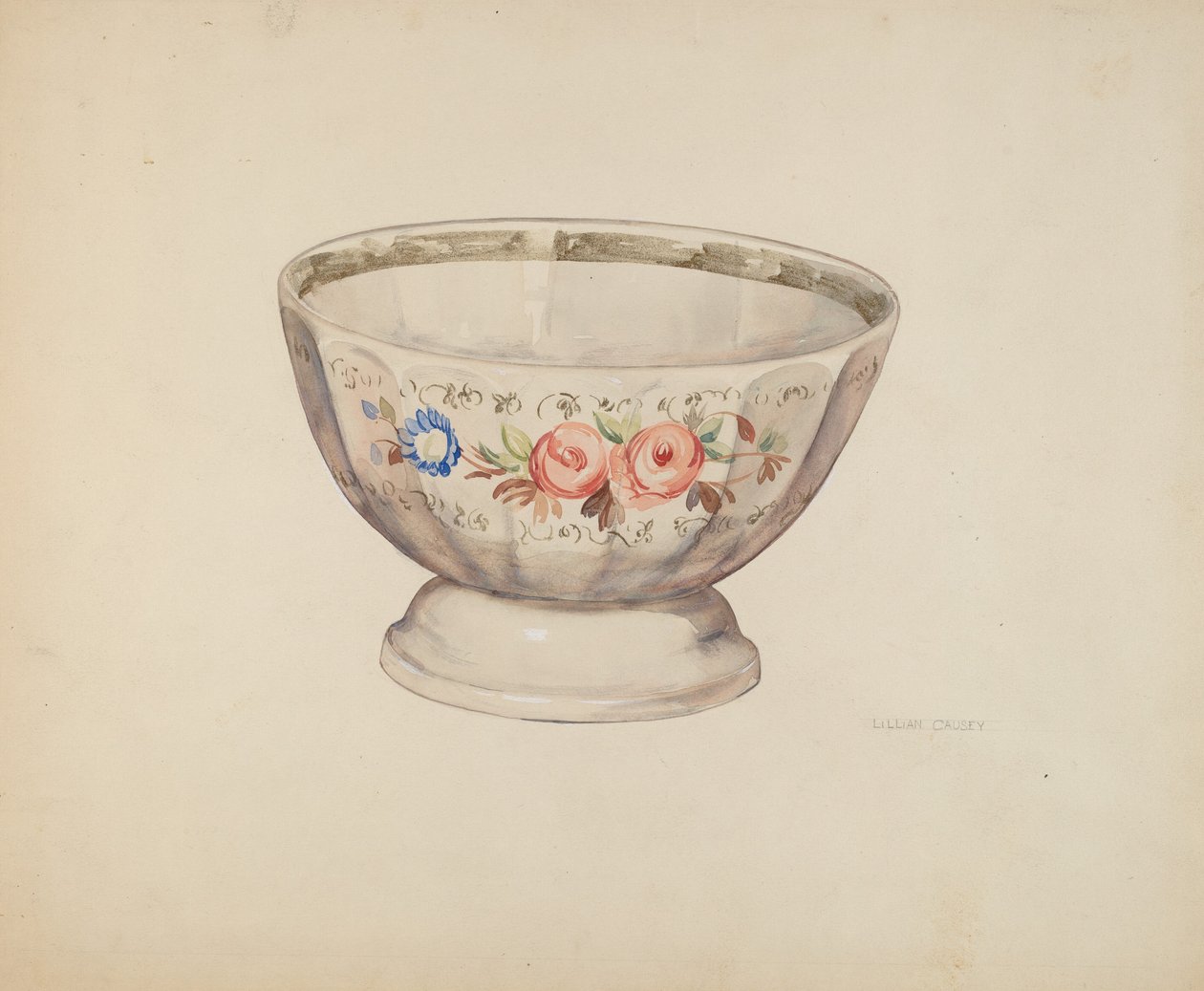 Bowl, c. 1937. de Lillian Causey