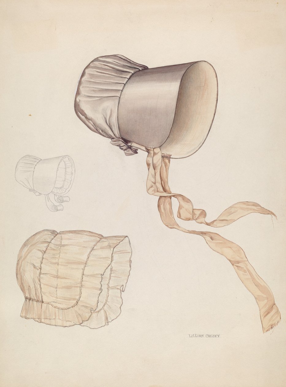 Quaker Bonnet, c. 1937. de Lillian Causey
