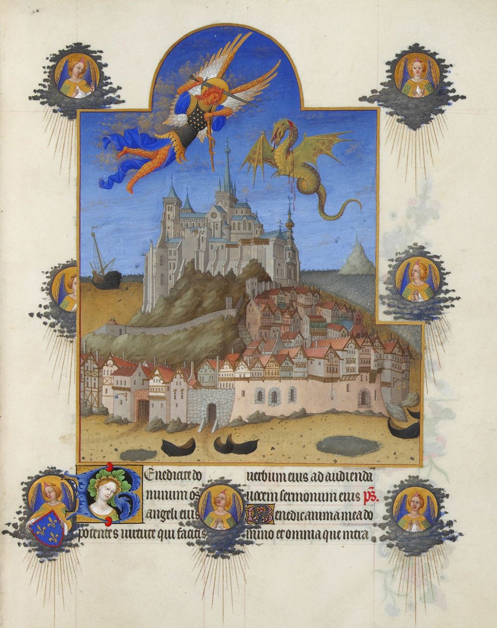 Très Riches Heures du Duc de Berry - A Missa de São Miguel de Limbourg Brothers