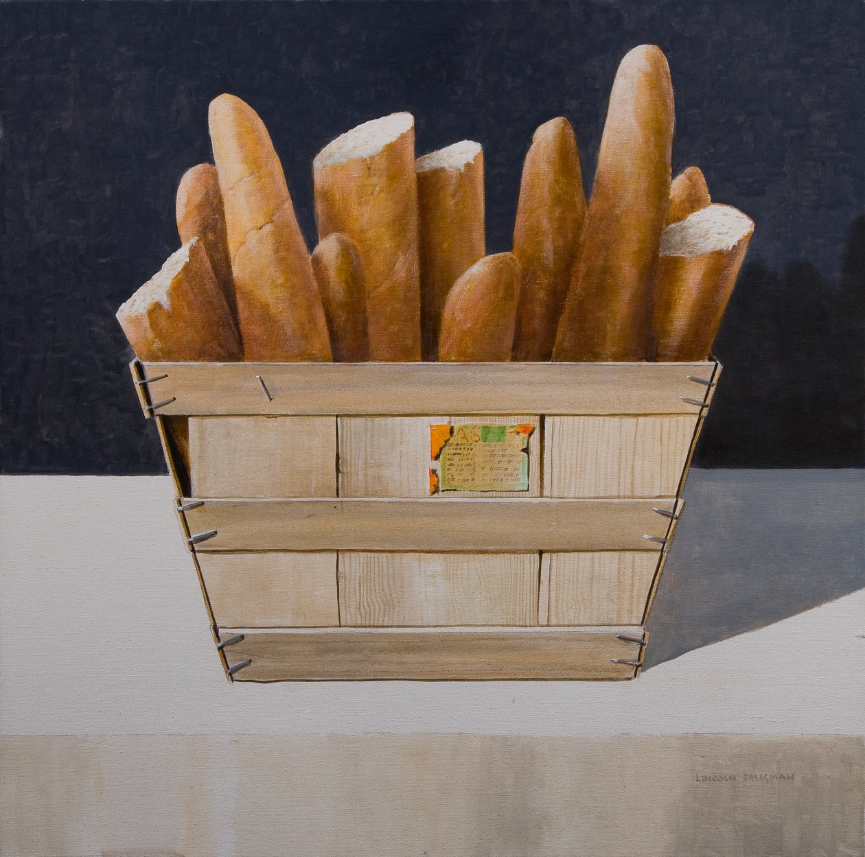 Baguettes, 2010 (acrílico sobre tela) de Lincoln Seligman
