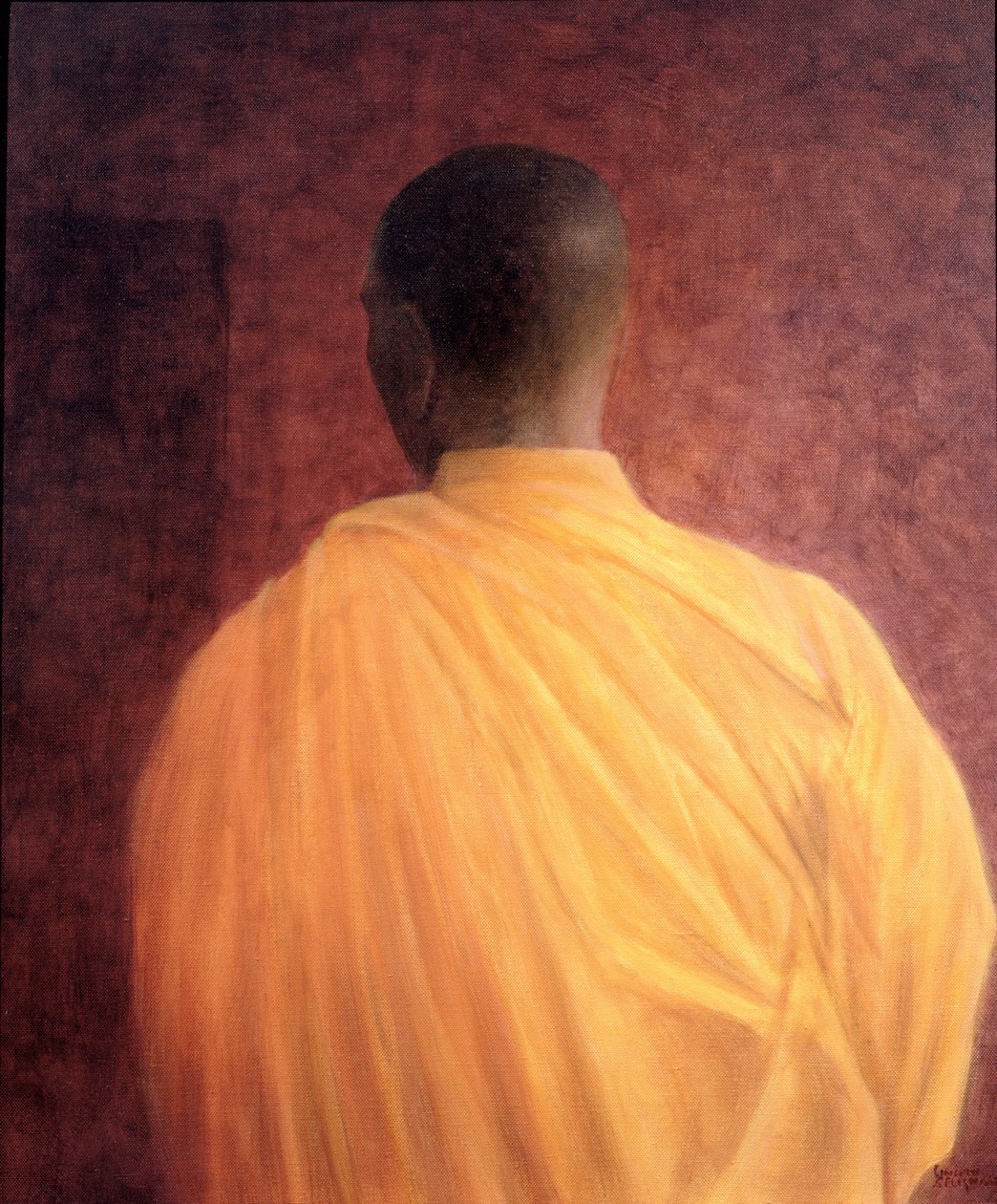 Monge Budista, 2005 (acrílico) de Lincoln Seligman