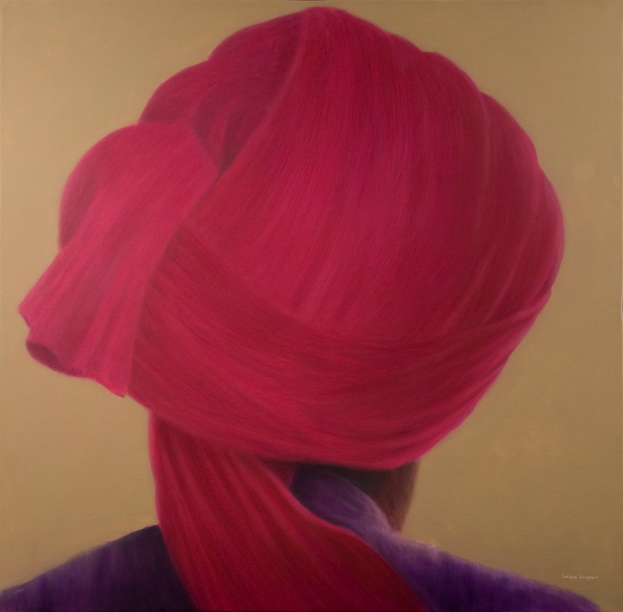 Turbante Vermelho Escuro, Casaco Roxo de Lincoln Seligman