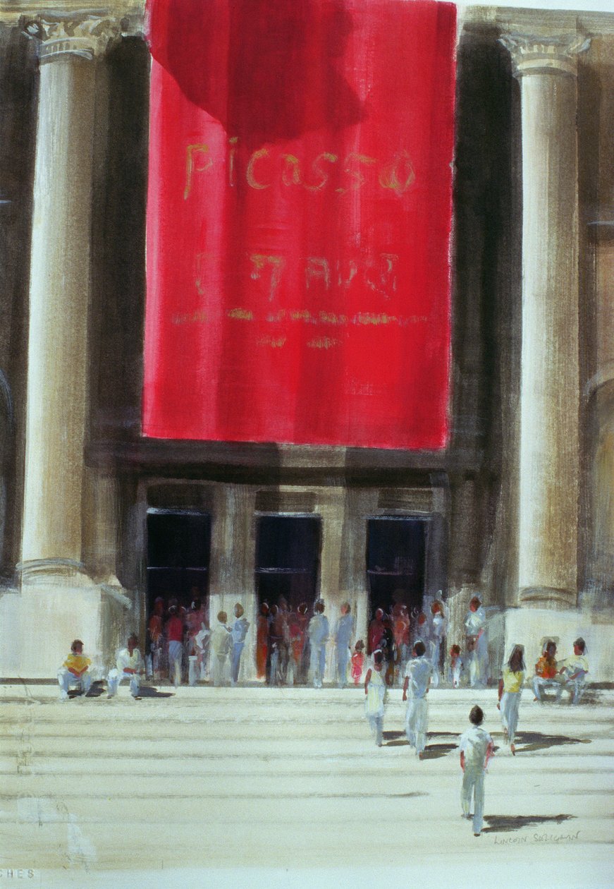 Entrada para o Metropolitan Museum, New York City, 1990 de Lincoln Seligman