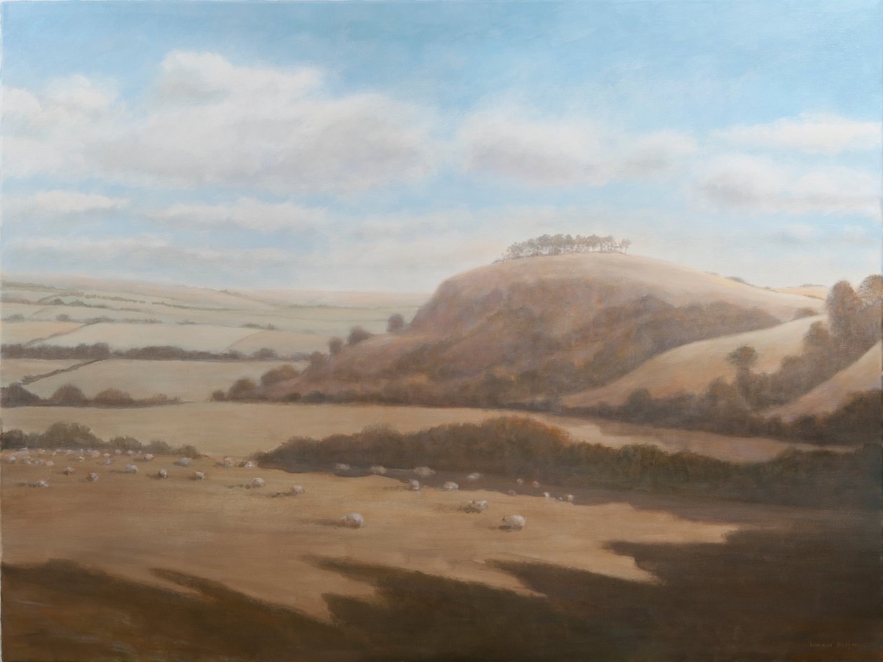 Paisagem de Gloucestershire, 2012 (acrílica sobre tela) de Lincoln Seligman