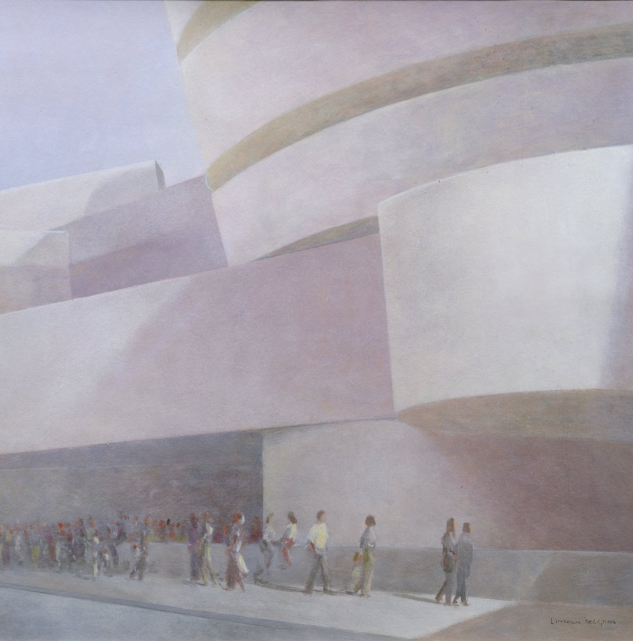 Museu Guggenheim, Nova York, 2004 (acrílico sobre tela) de Lincoln Seligman