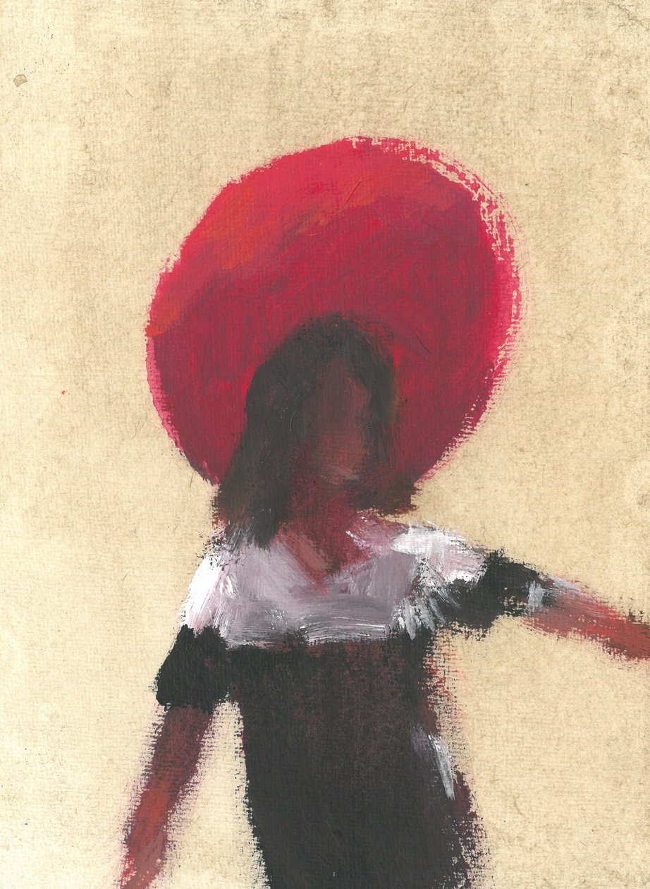 Isabel (acrílico sobre papel) de Lincoln Seligman