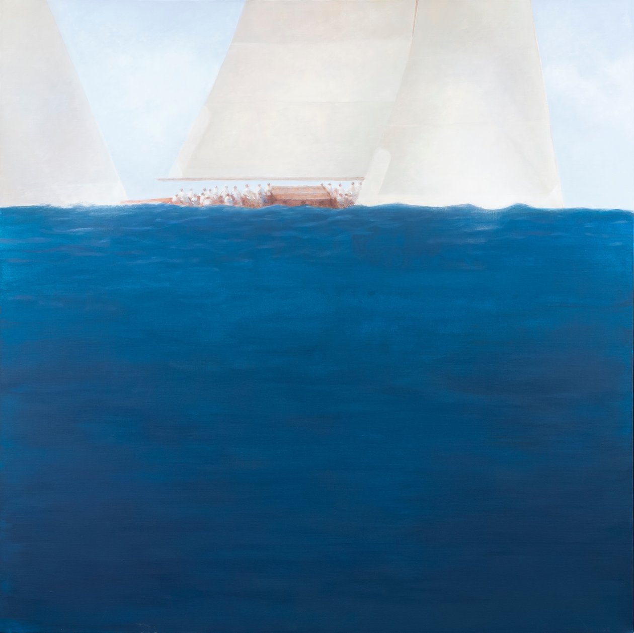 Corrida de Classe J, The Solent, 2012 (acrílico sobre tela) de Lincoln Seligman