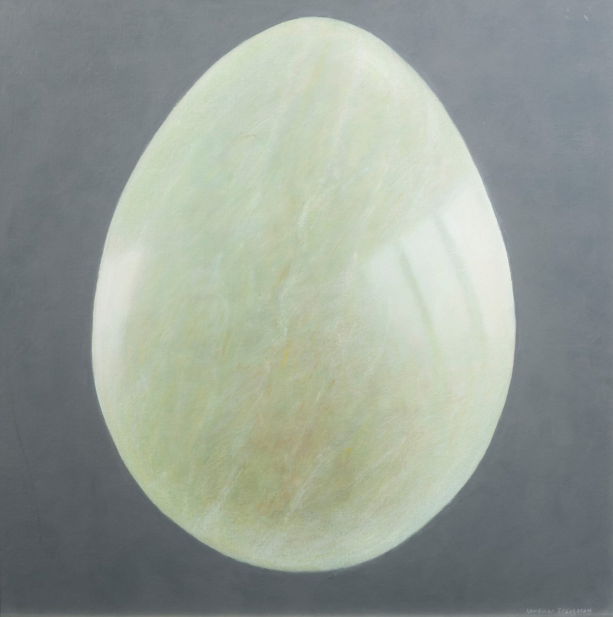 Ovo de Jade, 2012 (acrílico sobre tela) de Lincoln Seligman