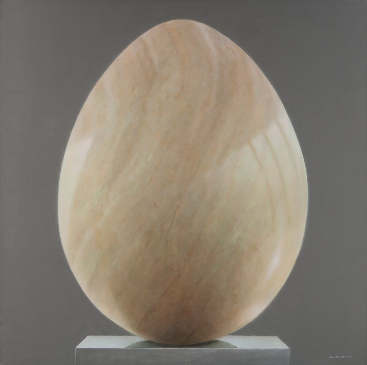 Ovo de Jade, 2012 (acrílico sobre tela) de Lincoln Seligman