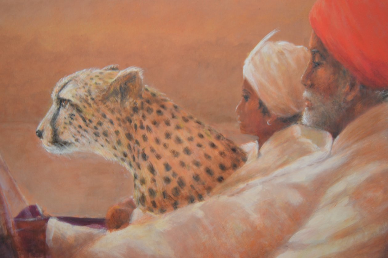 Maharaja, Boy and Cheetah 2 de Lincoln Seligman