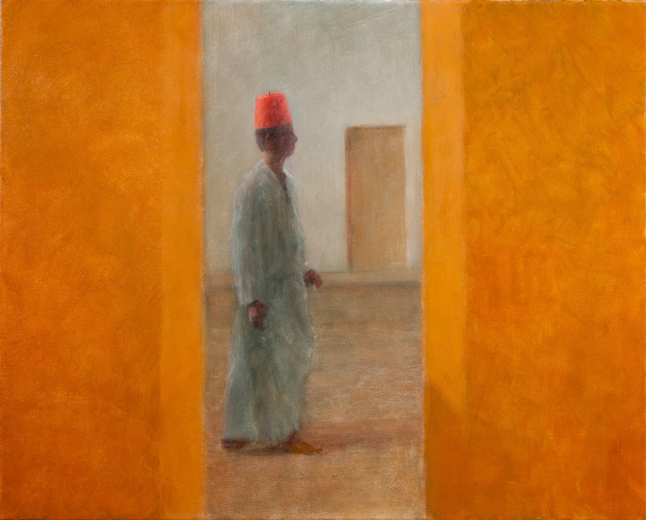 Homem, Tangier Street, 2012 (acrílico sobre tela) de Lincoln Seligman