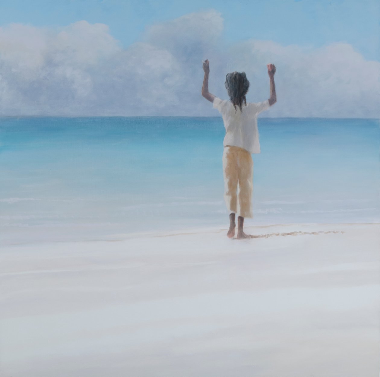 Rasta na praia, 2012 (acrílico sobre tela) de Lincoln Seligman