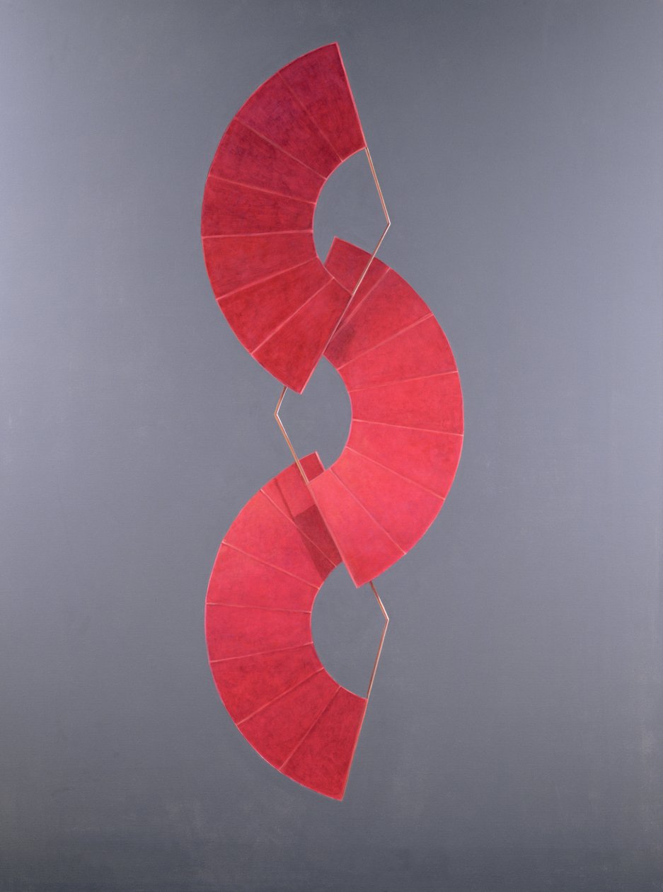 Red Fans, 2005 (acrílico) de Lincoln Seligman