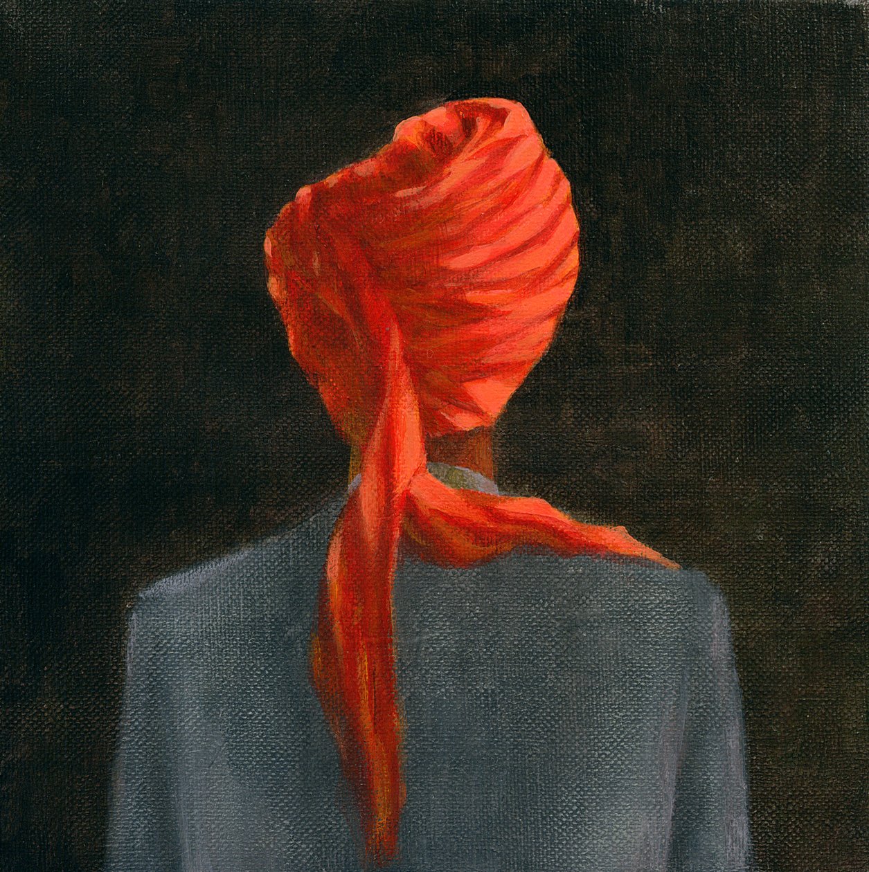 Turbante Vermelho, 2004 (acrílico sobre tela) de Lincoln Seligman