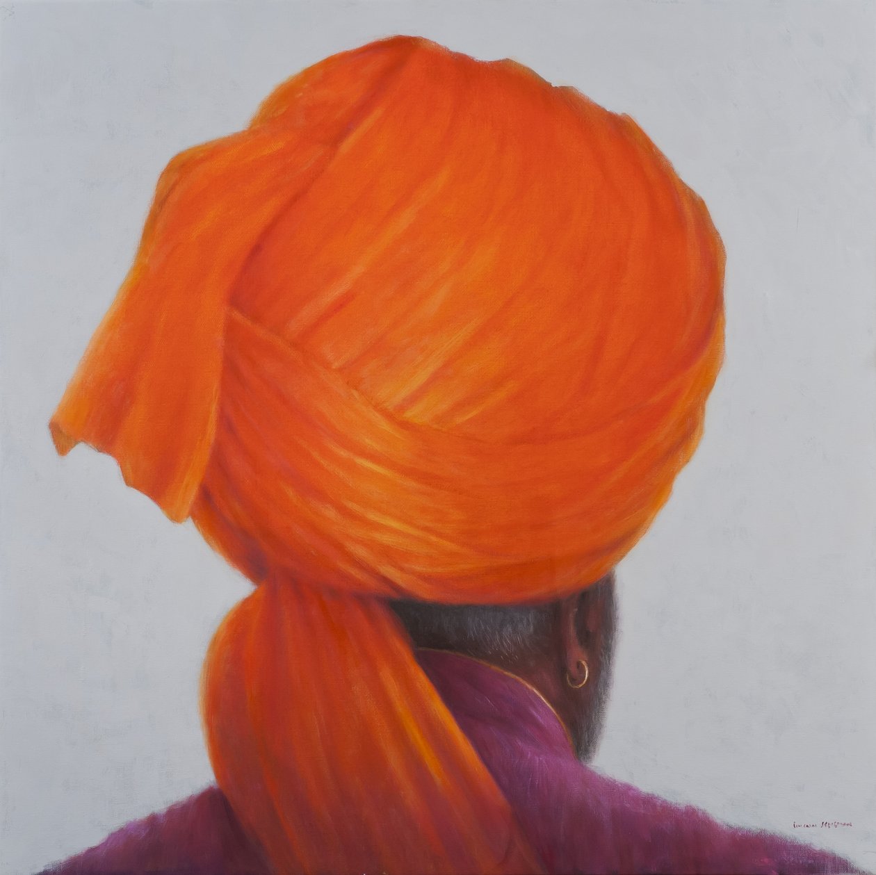 Turbante de açafrão, 2014 de Lincoln Seligman