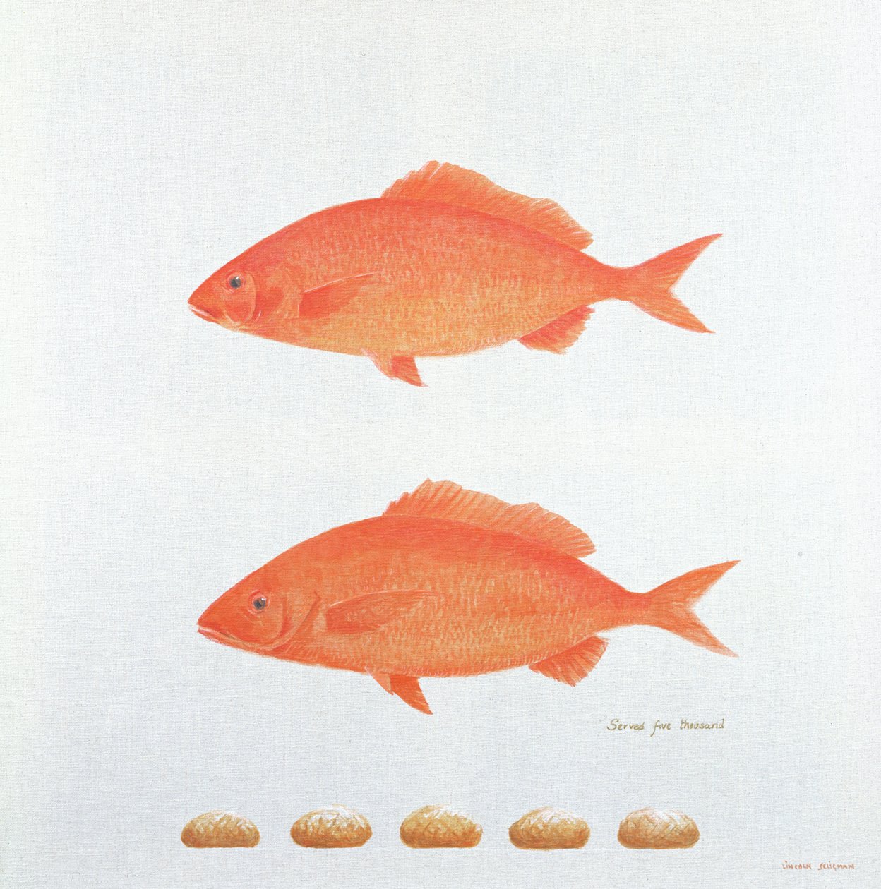 Serve Cinco Mil, 2005 (acrílico) de Lincoln Seligman
