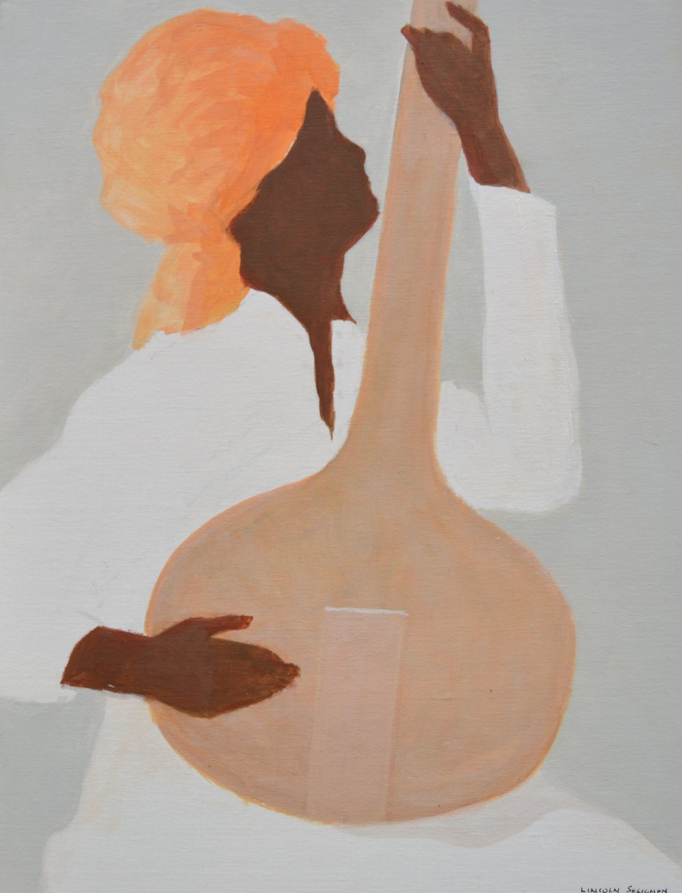 Jogador de Sitar, Turbante Laranja de Lincoln Seligman