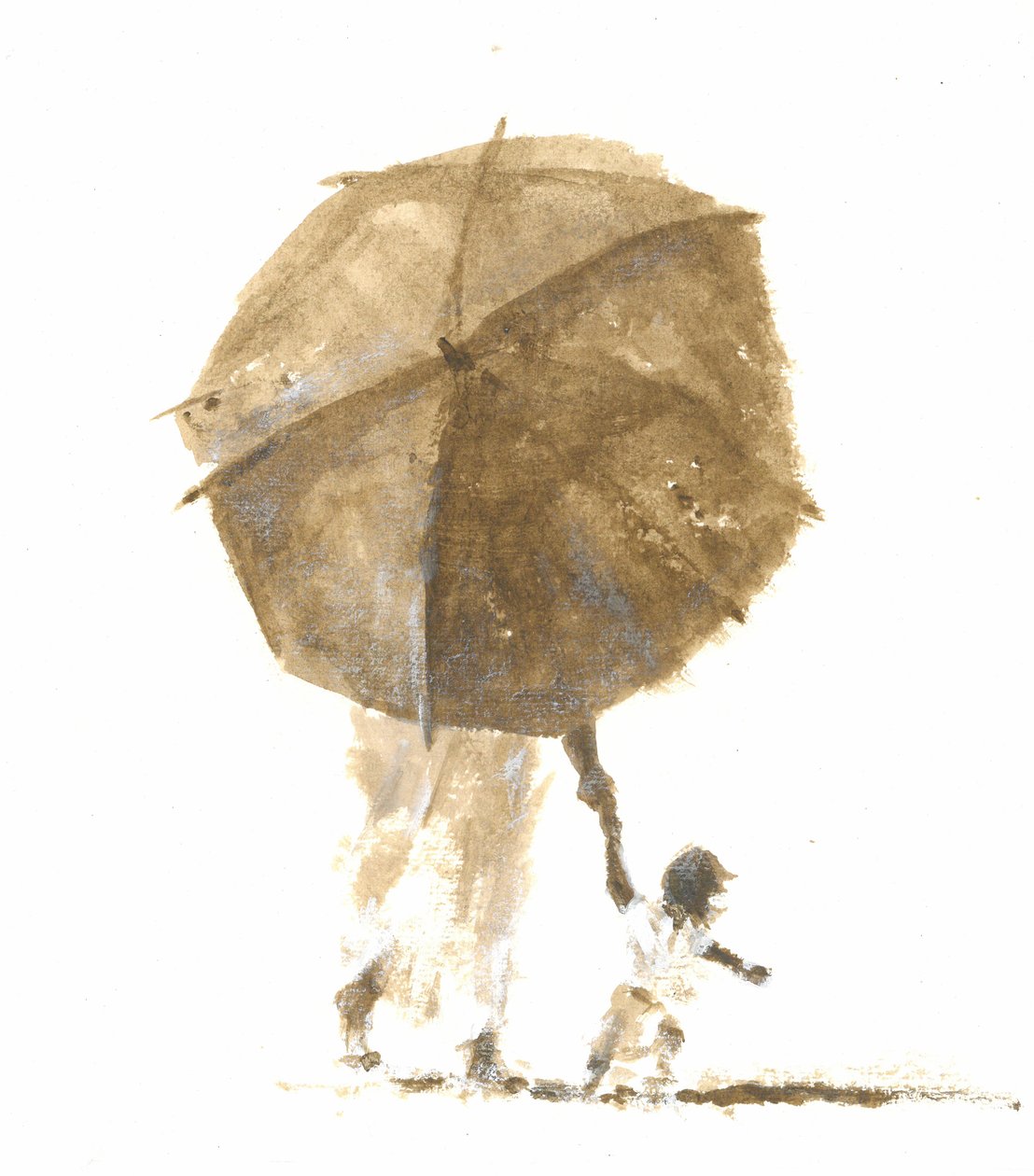 Guarda-chuva e Criança 1, 2015 de Lincoln Seligman