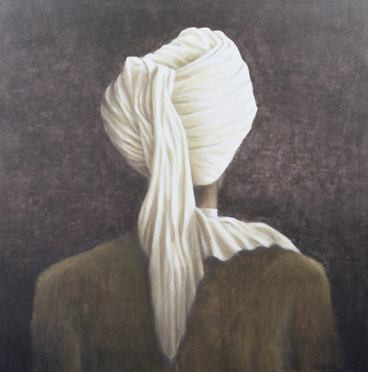 Turbante Branco, 2005 (acrílico sobre tela) de Lincoln Seligman