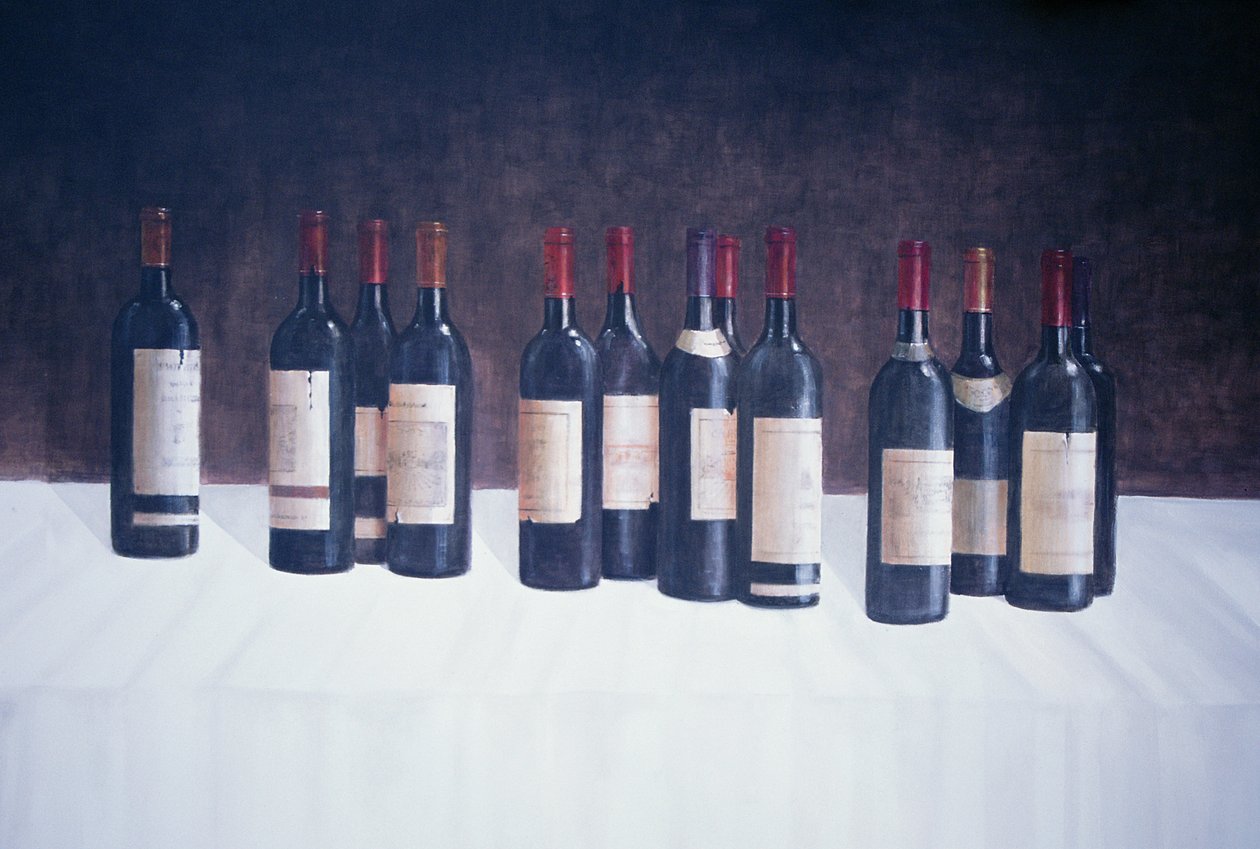 Winescape, Vermelho, 2003 (acrílico sobre tela) de Lincoln Seligman