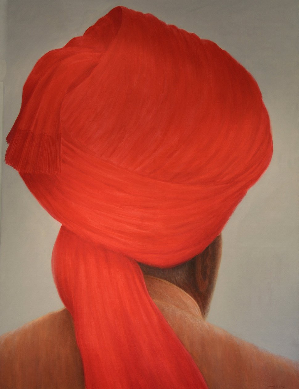 Grande Turbano Vermelho de Lincoln Seligman