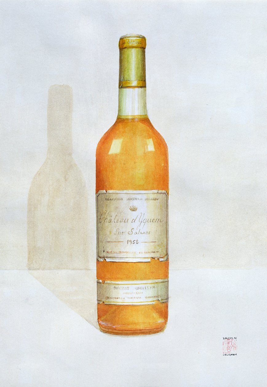 Chateau d&39;Yquem, 2003 (acrílico sobre papel) de Lincoln Seligman