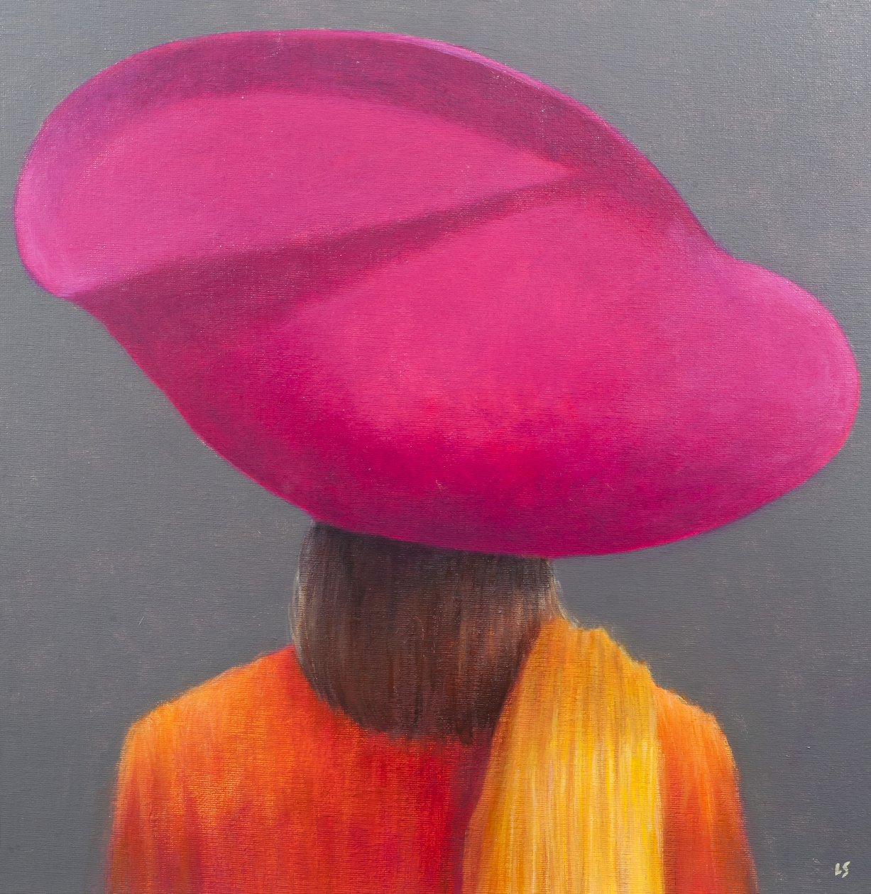 Chapéu Magenta, Casaco De Açafrão, 2014 de Lincoln Seligman