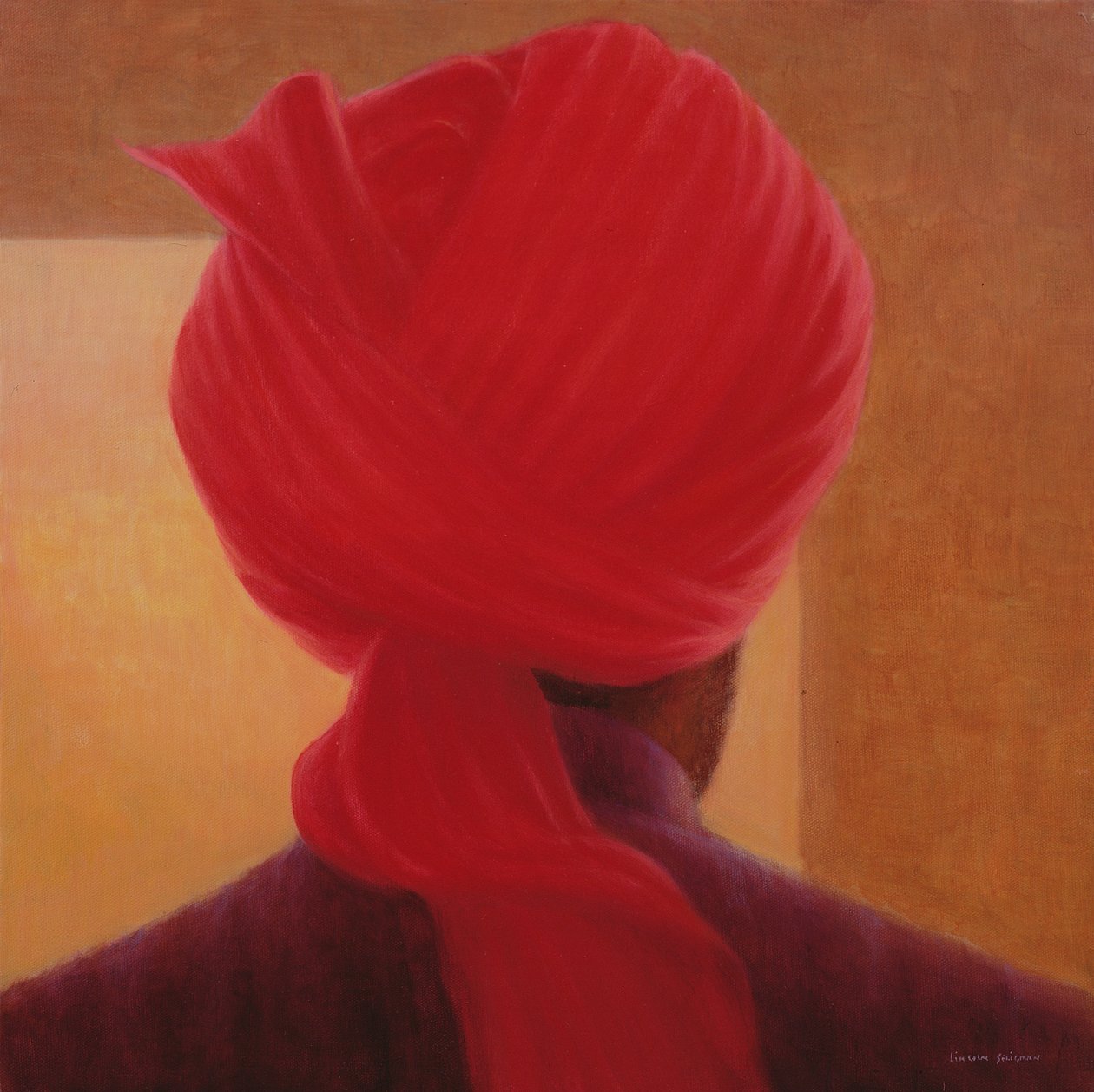 Turbante Vermelho em Âmbar, Deoghar de Lincoln Seligman