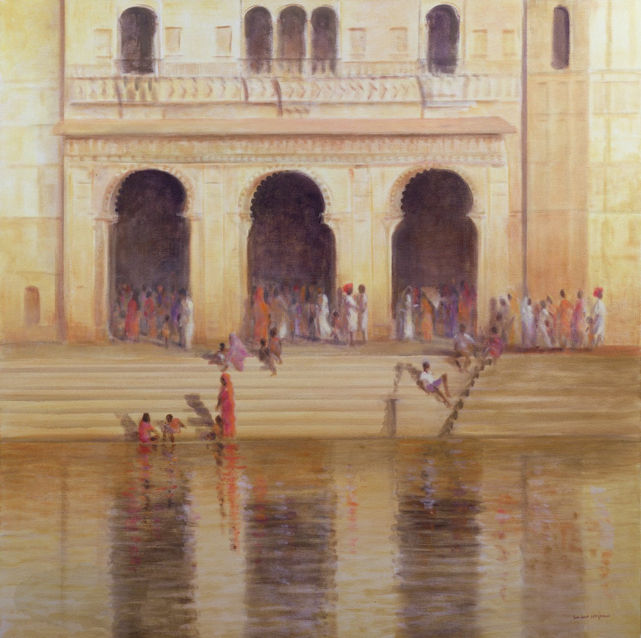 Passos de Udaipur (óleo sobre tela) de Lincoln Seligman
