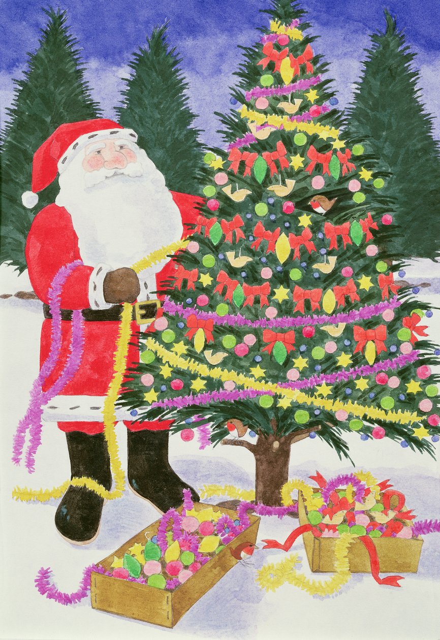 Árvores de Santas de Linda Benton