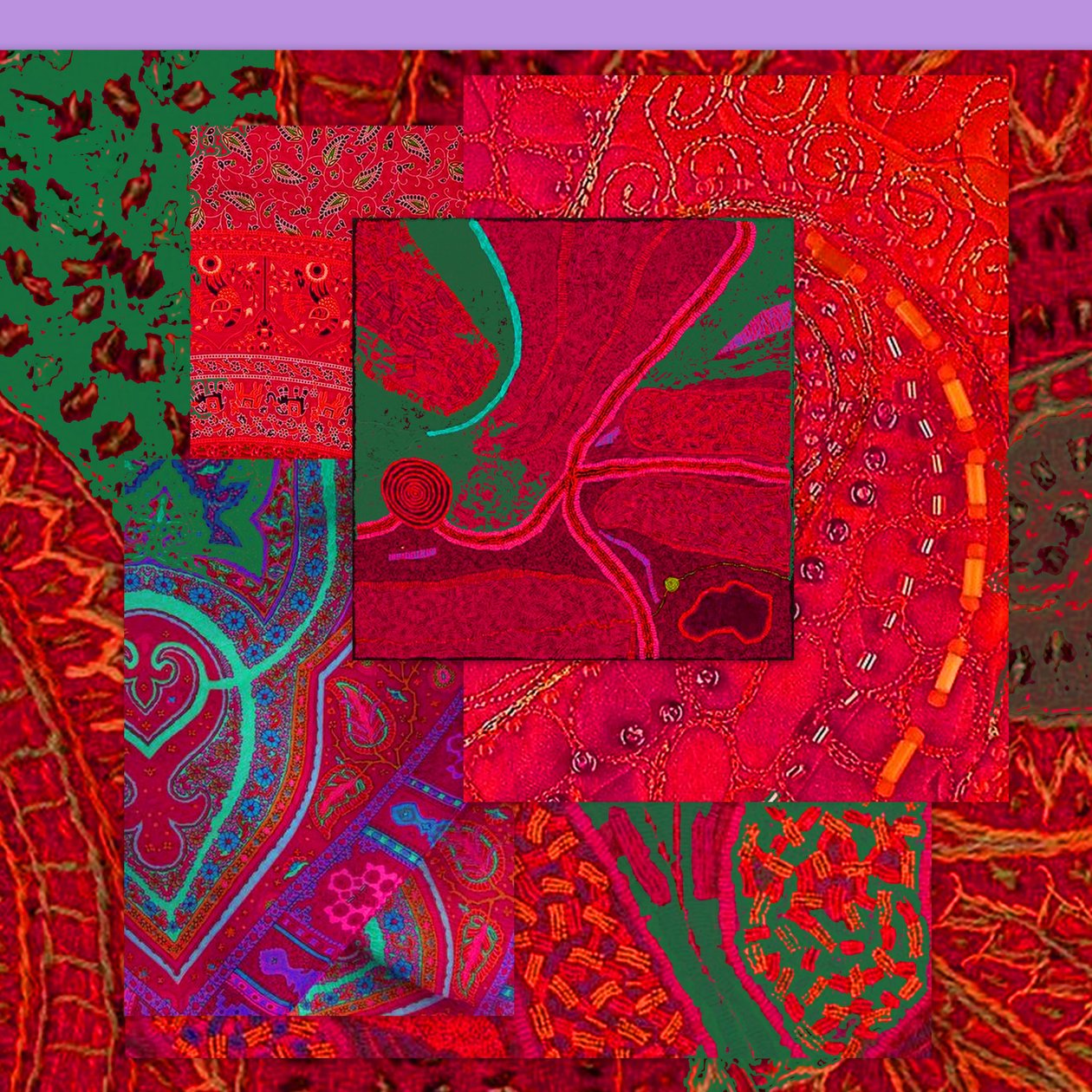COLAGEM DE CORES, 2018 (técnica mista) de linda arthurs