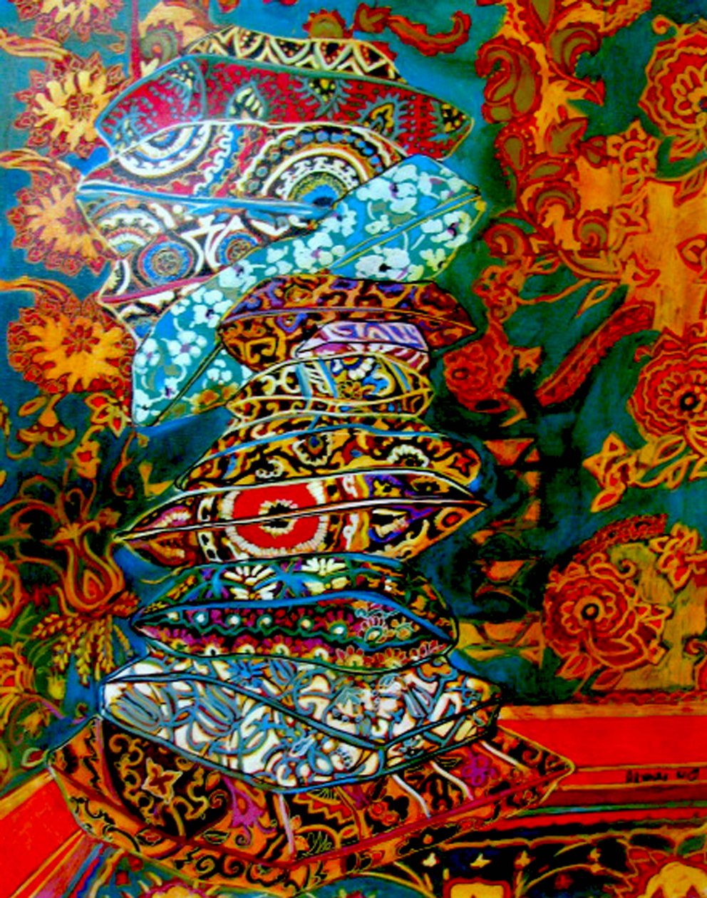 Pilha de almofadas, 2013 (técnica mista) de linda arthurs