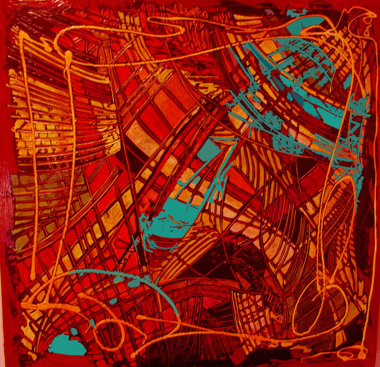 Vitral, 2012 (misto; em camadas) de linda arthurs
