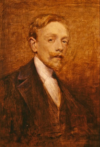 Auto-retrato, 1900 de Lino Selvatico