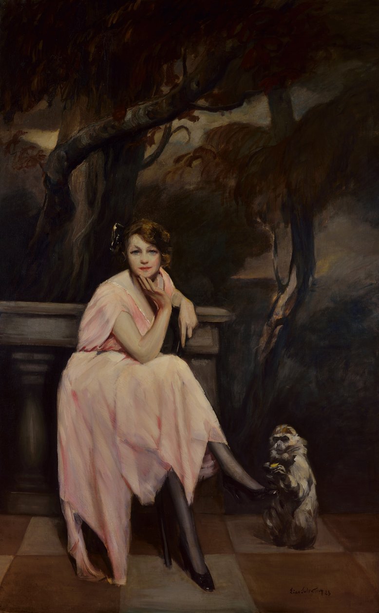 Senhorita de Rosa, 1923. de Lino Selvatico