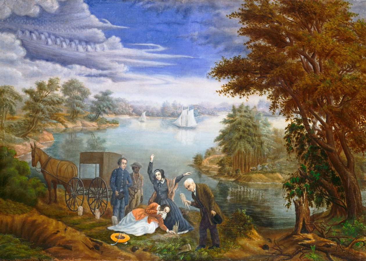 A Exumação, c. 1890. de Linton Park