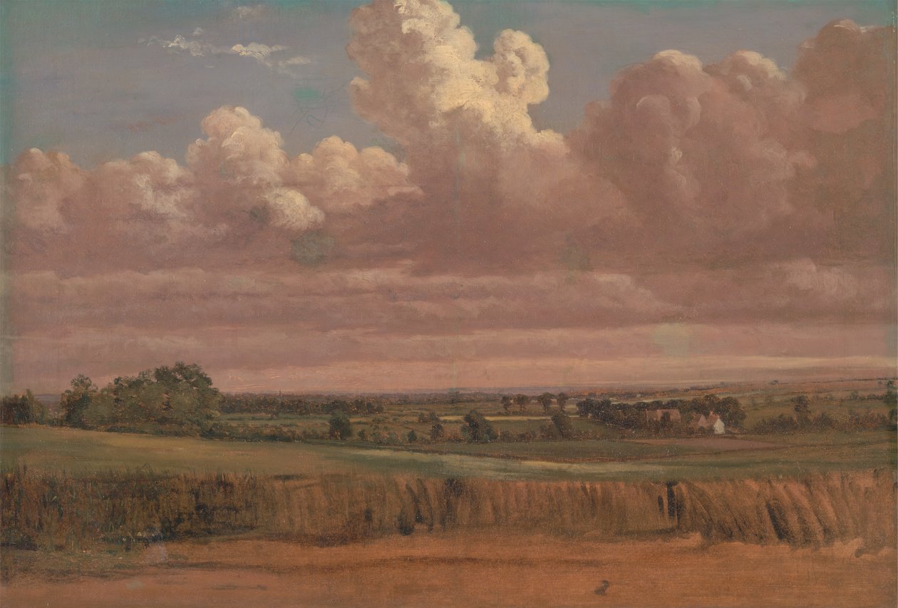 Paisagem com Wheatfield, ca. 1850s. de Lionel Constable