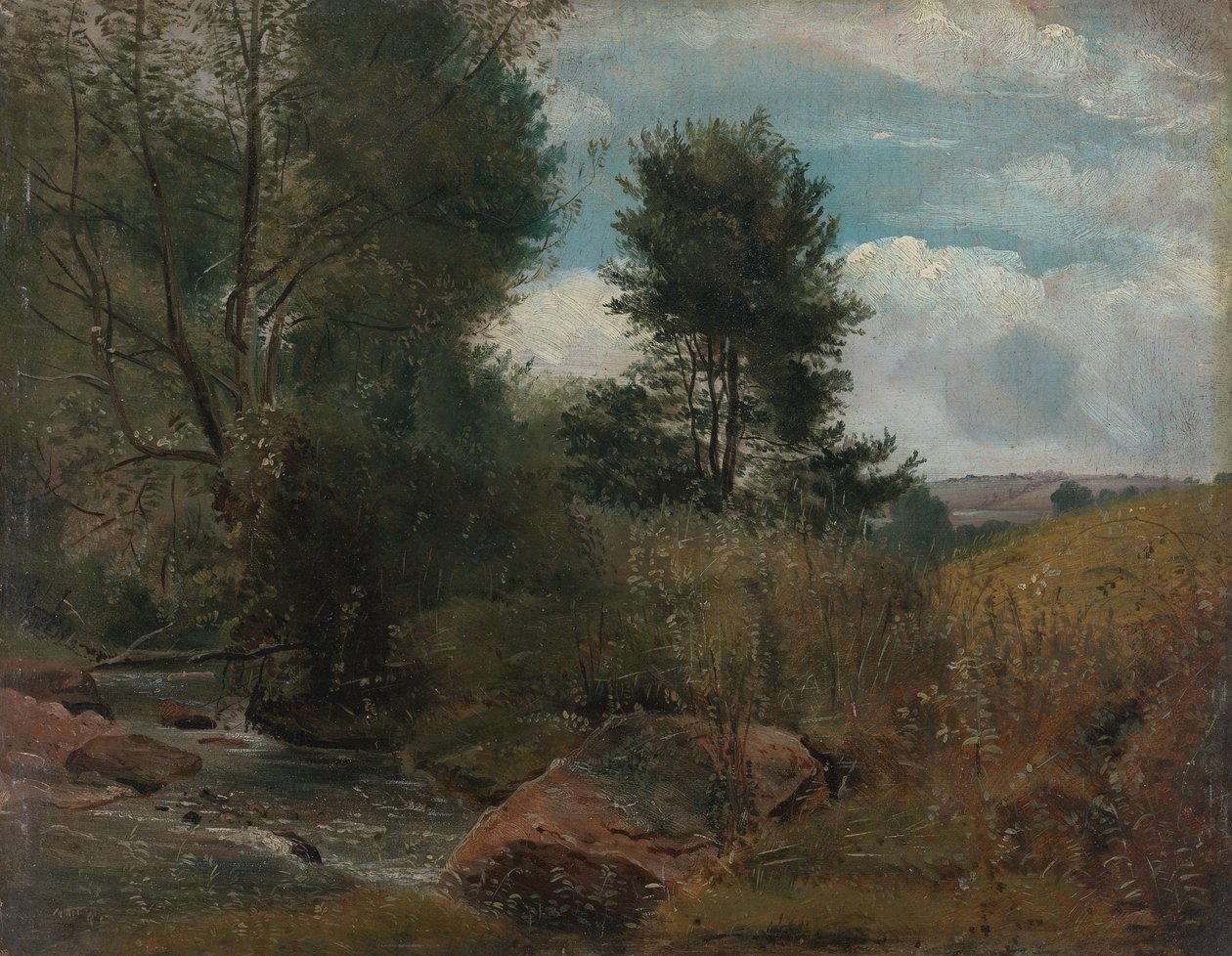 Vista sobre o rio Sid, perto de Sidmouth de Lionel Constable