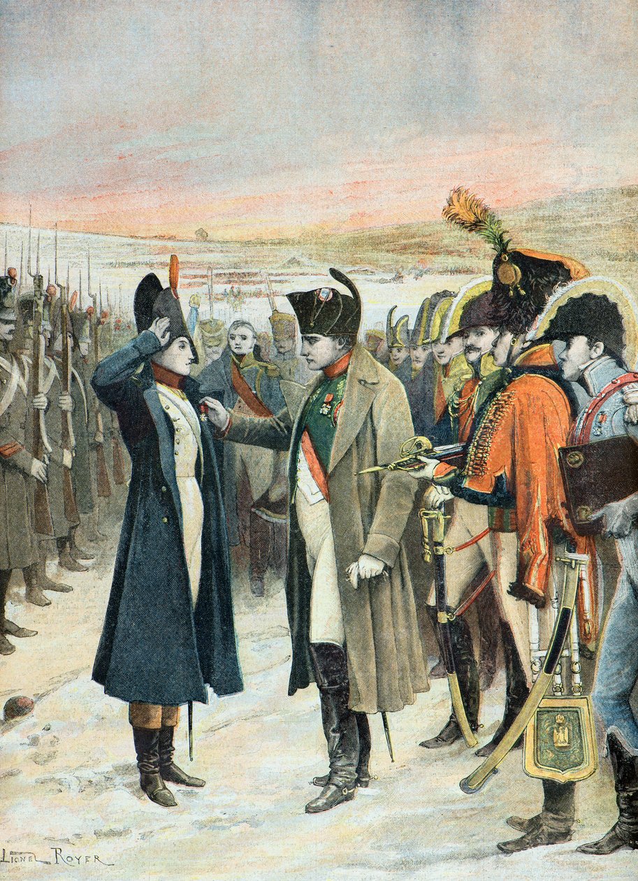 Napoleão condecora Marie Jeanne Schellinck em 1808 de Lionel Noel Royer