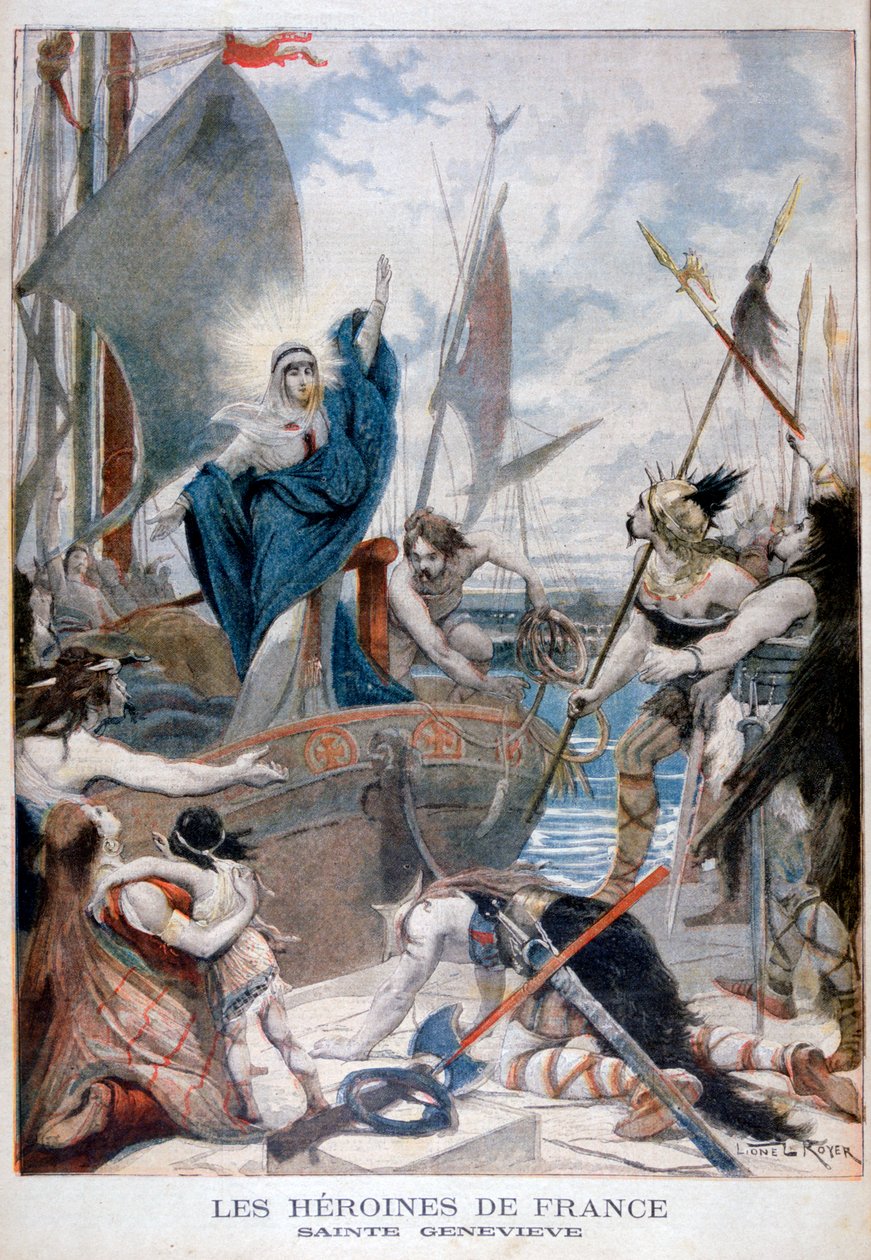 St Genevieve, heroína da França, 1896 de Lionel Noel Royer
