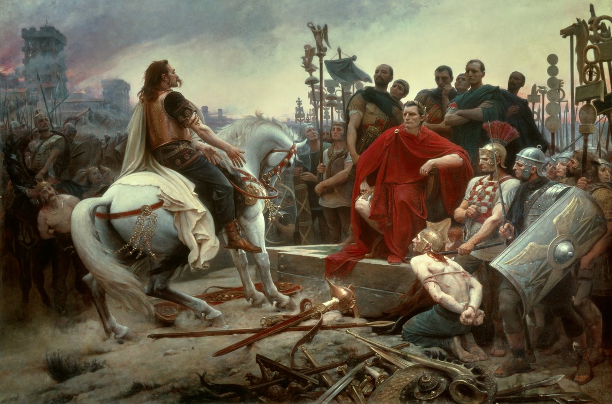 Vercingetorix vai para César de Lionel Noel Royer