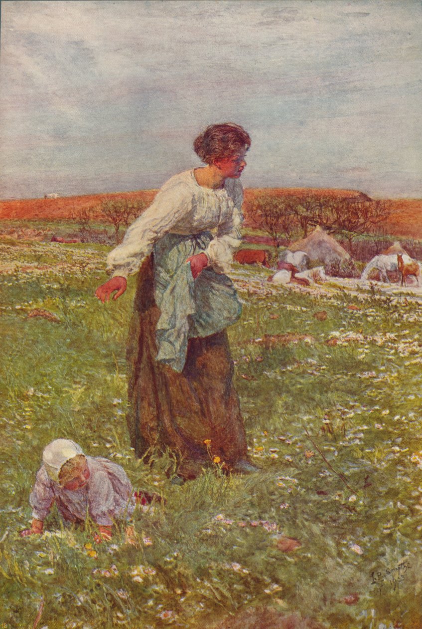 A Mãe e o Filho, c1903, c1915 de Lionel Percy Smythe