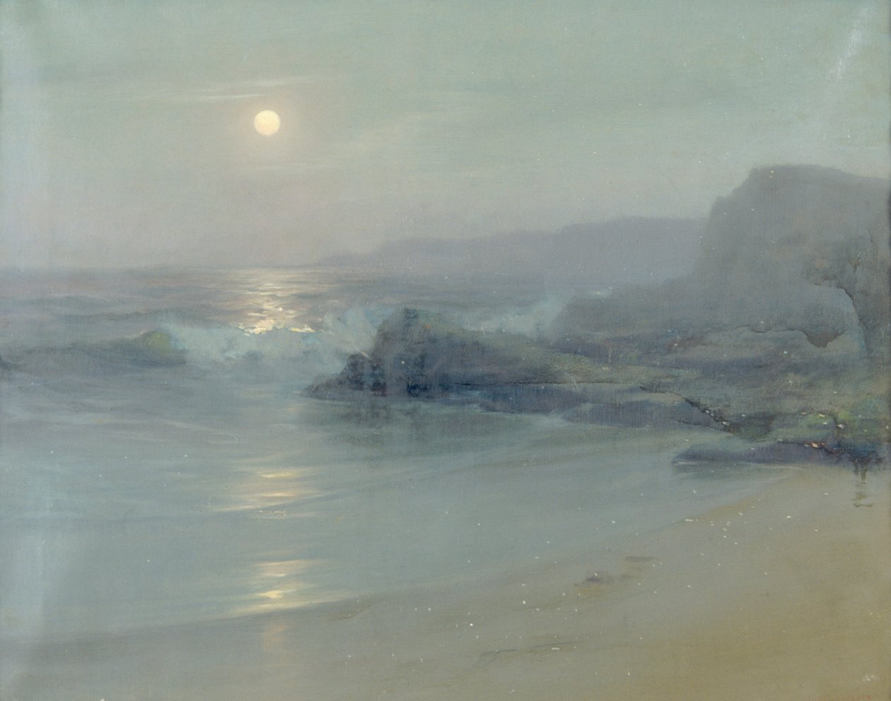 "Moonlight on the sea", 1899 de Lionel Walden