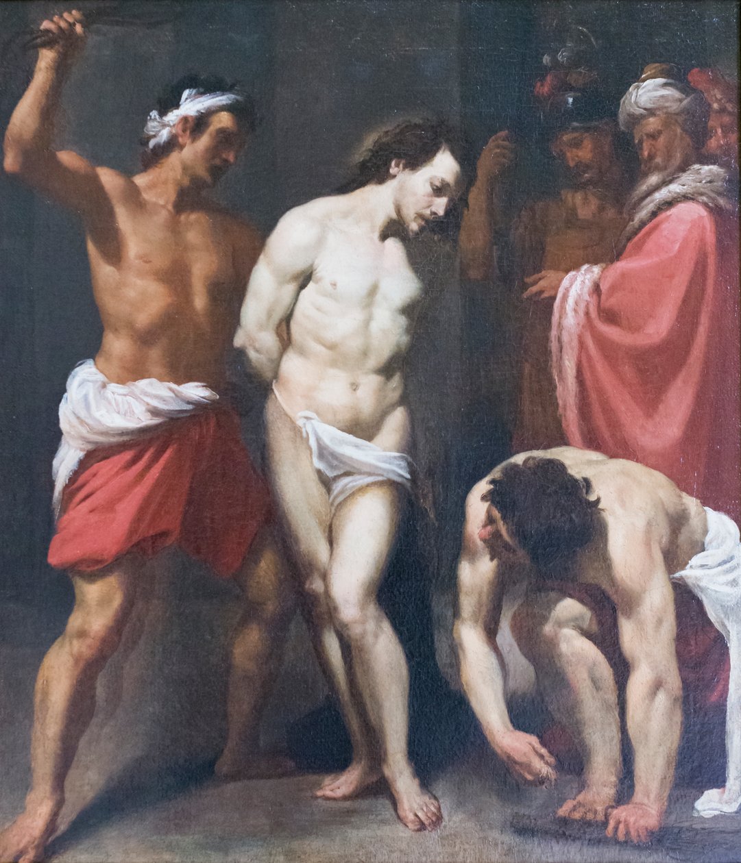 Flagelação de Cristo, Leonello Spada (óleo sobre tela) de Lionello Spada